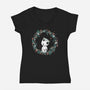 Nature Circle-womens v-neck tee-ManuelDA