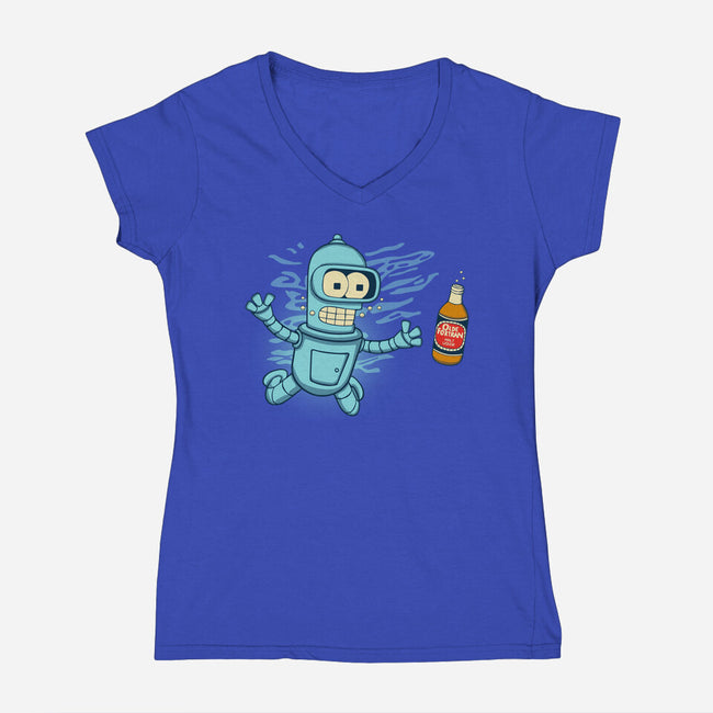 Nebeermind-womens v-neck tee-Melonseta
