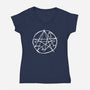Necronomicon-womens v-neck tee-Abigail Larson