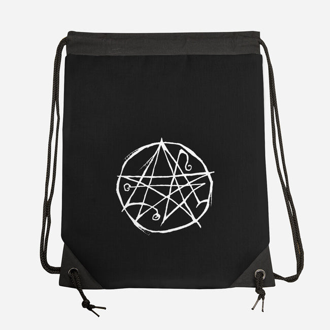 Necronomicon-none drawstring bag-Abigail Larson