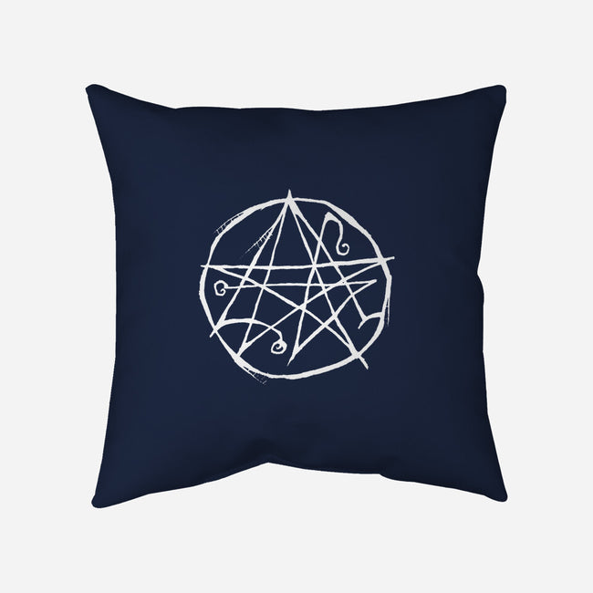 Necronomicon-none removable cover w insert throw pillow-Abigail Larson