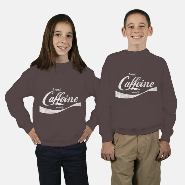 Need Caffeine-youth crew neck sweatshirt-Melonseta