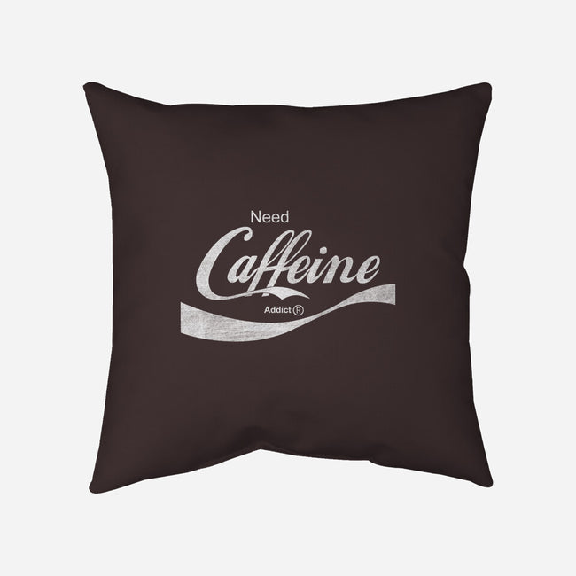 Need Caffeine-none removable cover w insert throw pillow-Melonseta