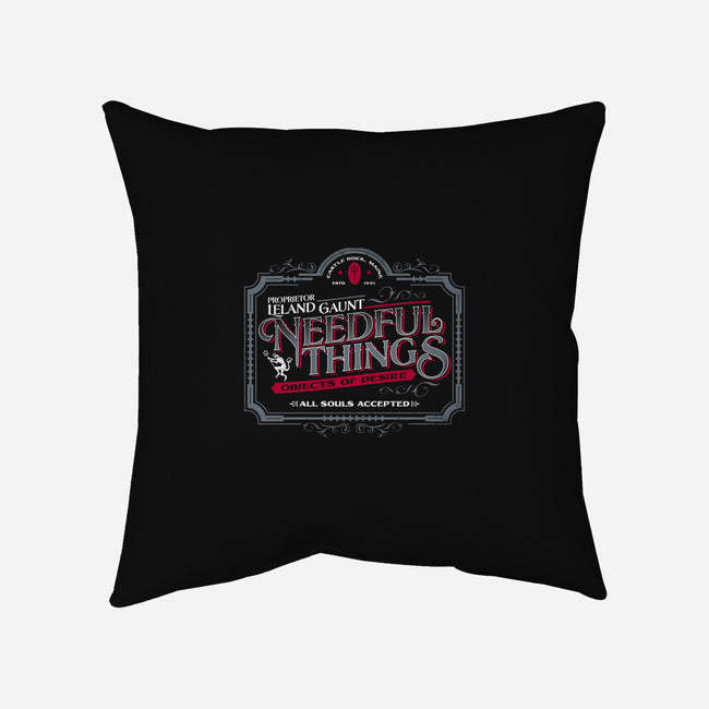 Needful Things-none removable cover w insert throw pillow-Nemons