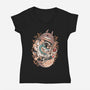 Neighbor Matryoshka-womens v-neck tee-ilustrata