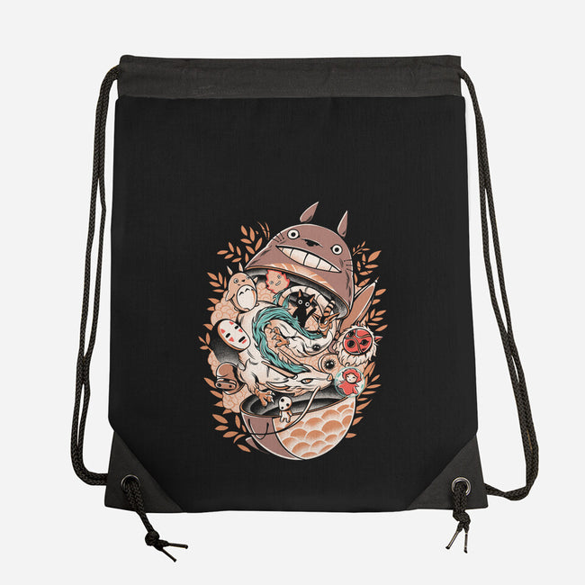 Neighbor Matryoshka-none drawstring bag-ilustrata