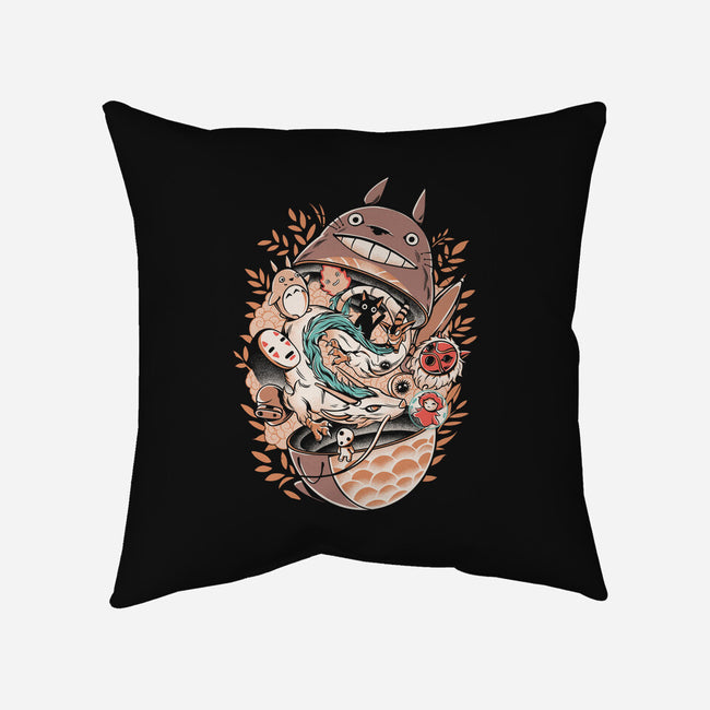 Neighbor Matryoshka-none removable cover w insert throw pillow-ilustrata