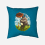 Neighbor With a Parasol-none removable cover w insert throw pillow-Ste7en Lefcourt