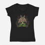 Neighborly Conservationist-womens v-neck tee-yumie
