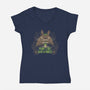 Neighborly Conservationist-womens v-neck tee-yumie