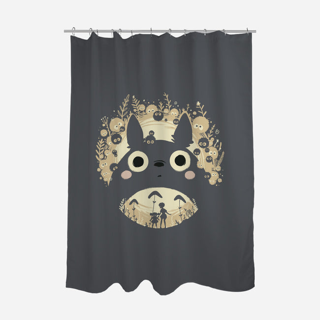 Neighbor's Dream-none polyester shower curtain-Harantula