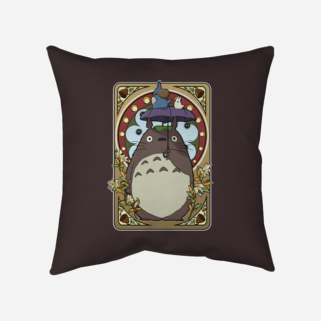 Neighbour Nouveau-none removable cover w insert throw pillow-Adelaidelia