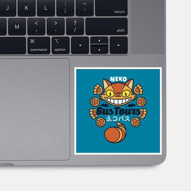 Neko Bus-none glossy sticker-adho1982
