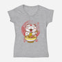 Neko Ramen-womens v-neck tee-vp021