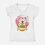 Neko Ramen-womens v-neck tee-vp021