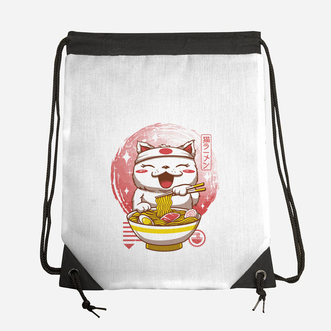 Neko Ramen-none drawstring bag-vp021