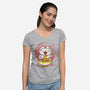Neko Ramen-womens v-neck tee-vp021