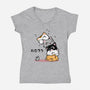 Neko Uh-oh-womens v-neck tee-JAZZCOLA
