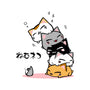 Neko Uh-oh-none removable cover w insert throw pillow-JAZZCOLA
