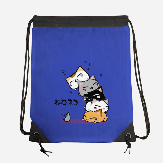 Neko Uh-oh-none drawstring bag-JAZZCOLA