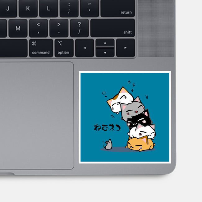 Neko Uh-oh-none glossy sticker-JAZZCOLA