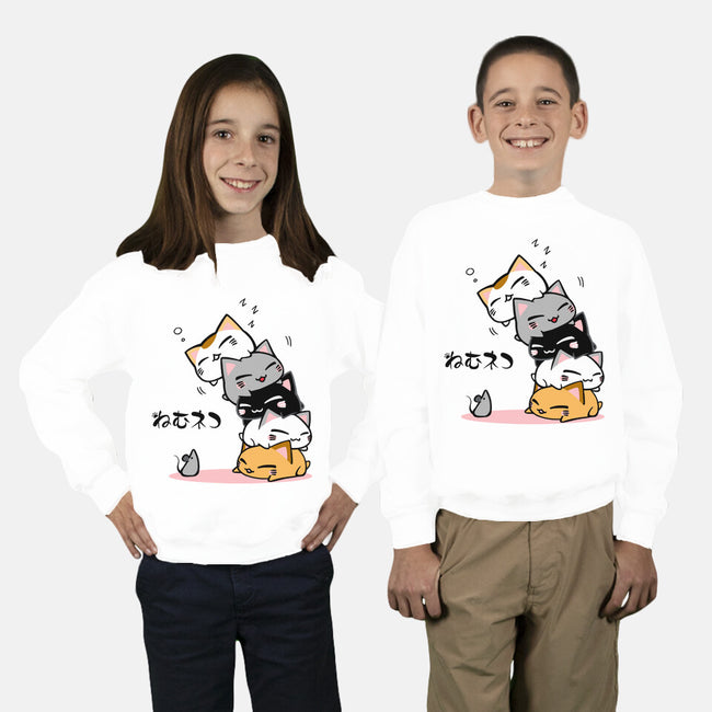 Neko Uh-oh-youth crew neck sweatshirt-JAZZCOLA