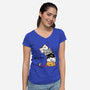 Neko Uh-oh-womens v-neck tee-JAZZCOLA