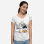 Neko Uh-oh-womens v-neck tee-JAZZCOLA