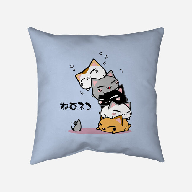 Neko Uh-oh-none removable cover w insert throw pillow-JAZZCOLA