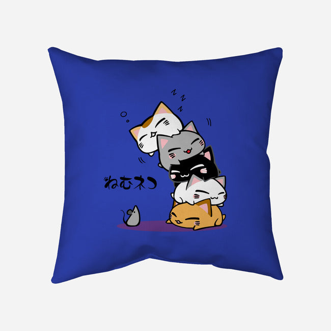 Neko Uh-oh-none removable cover w insert throw pillow-JAZZCOLA