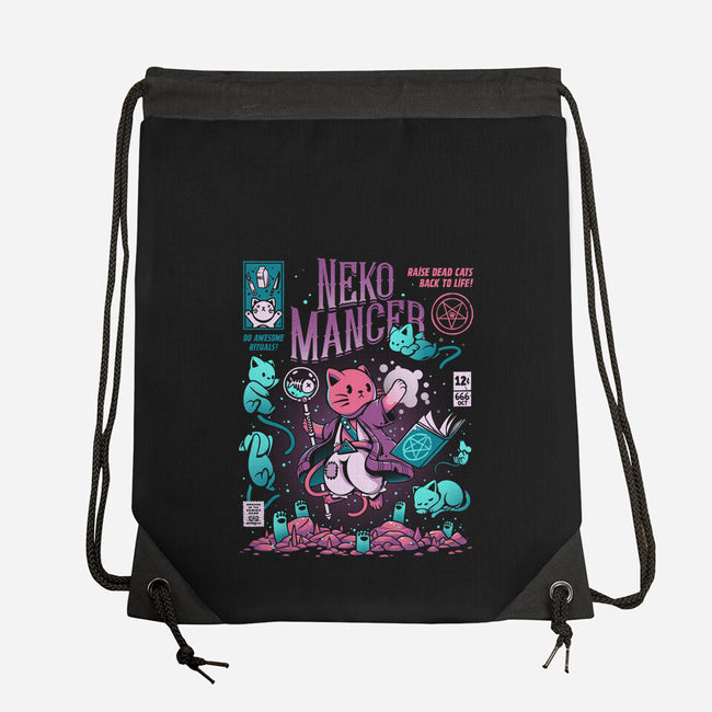 Nekomancer-none drawstring bag-ilustrata