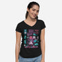 Nekomancer-womens v-neck tee-ilustrata