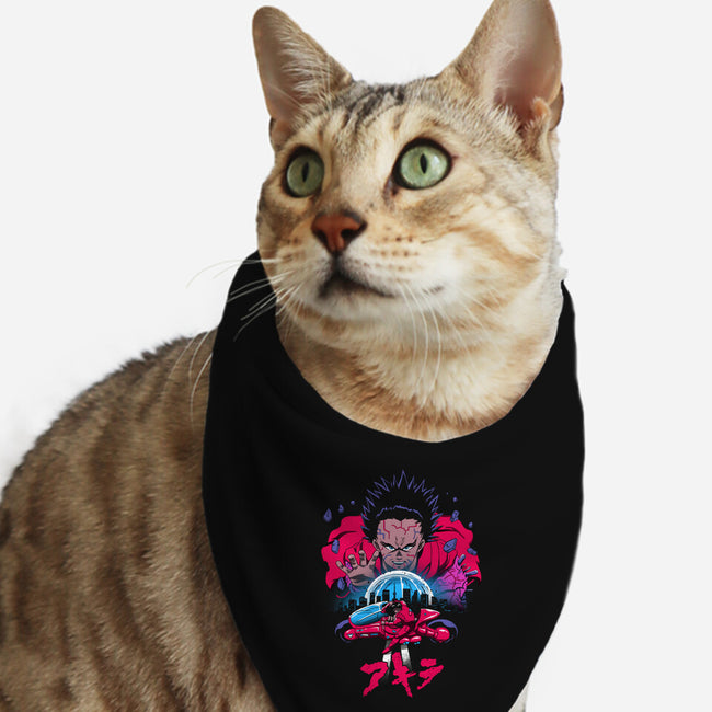 Neo Tokyo-cat bandana pet collar-vp021