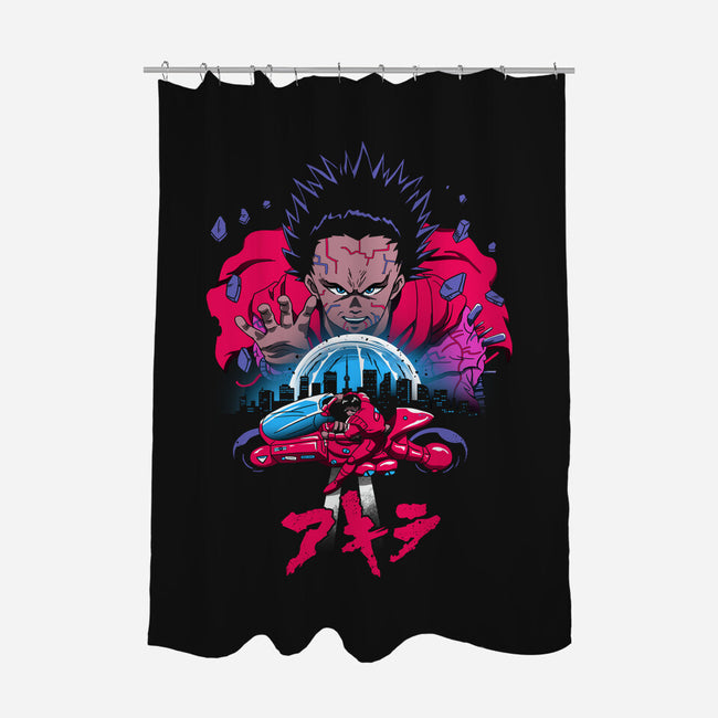 Neo Tokyo-none polyester shower curtain-vp021