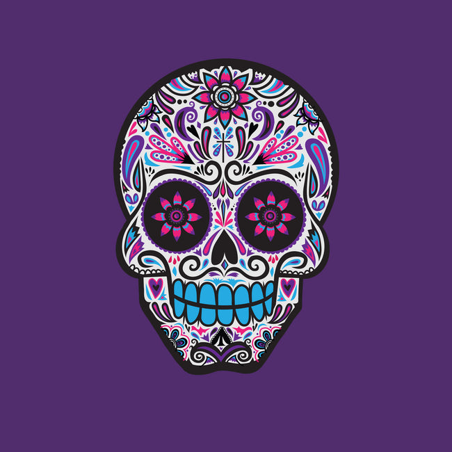 Neon Calavera-none matte poster-wotto