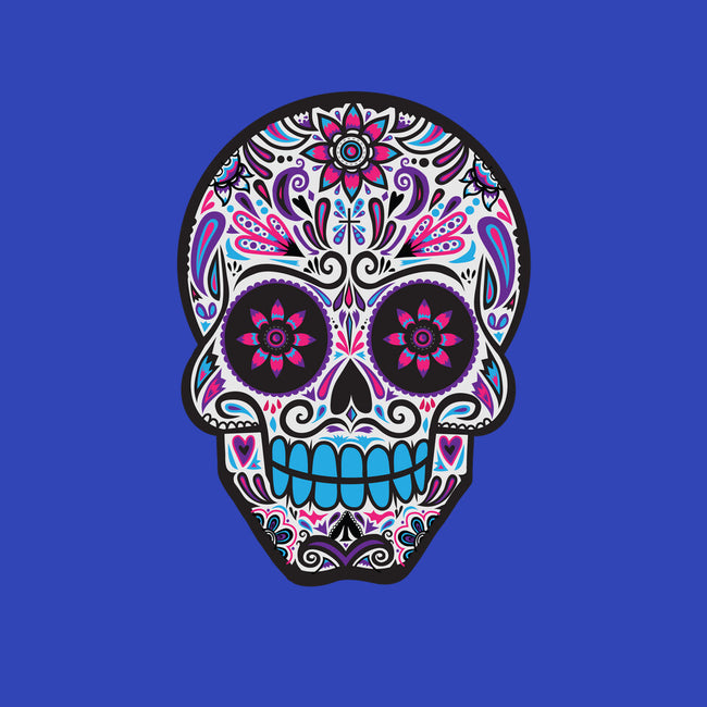 Neon Calavera-none removable cover w insert throw pillow-wotto