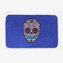 Neon Calavera-none memory foam bath mat-wotto