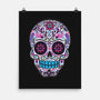 Neon Calavera-none matte poster-wotto