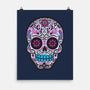 Neon Calavera-none matte poster-wotto