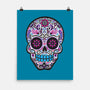 Neon Calavera-none matte poster-wotto