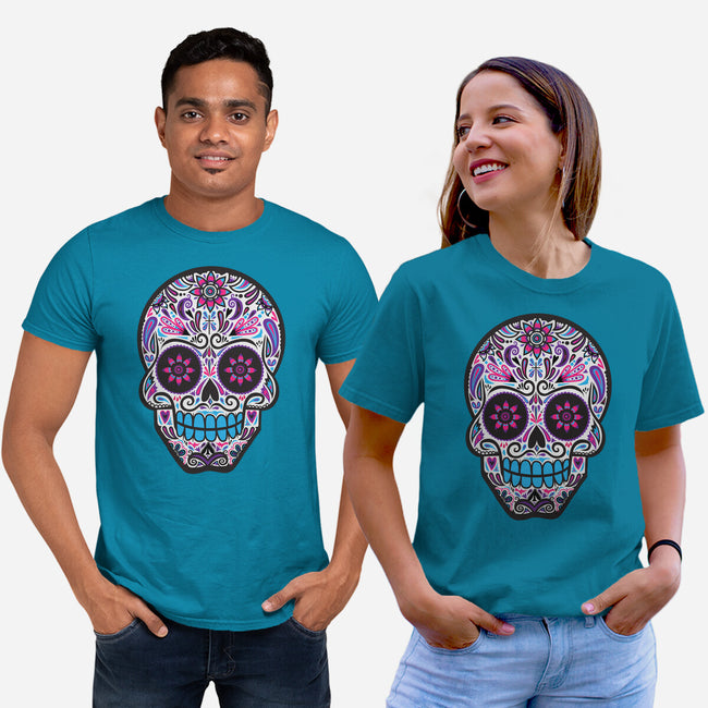 Neon Calavera-unisex basic tee-wotto