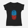 Neo-Tokyo Experiment-womens v-neck tee-pigboom