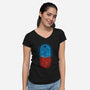 Neo-Tokyo Experiment-womens v-neck tee-pigboom