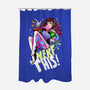 Nerfed Pin Up-none polyester shower curtain-identitypollution