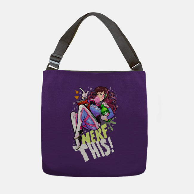 Nerfed Pin Up-none adjustable tote-identitypollution