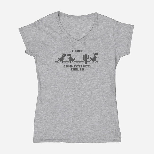 Network Connectivity Issues-womens v-neck tee-Beware_1984
