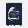 Never Date An Astronaut-none polyester shower curtain-Katie Campbell