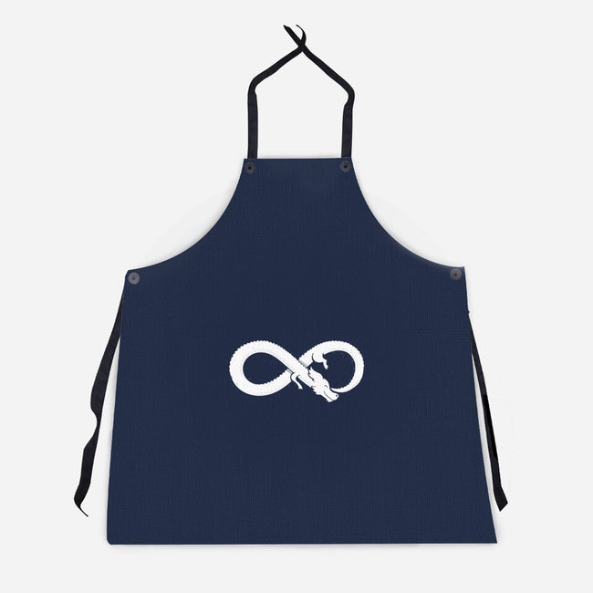 Never Ends-unisex kitchen apron-DinoMike