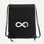 Never Ends-none drawstring bag-DinoMike