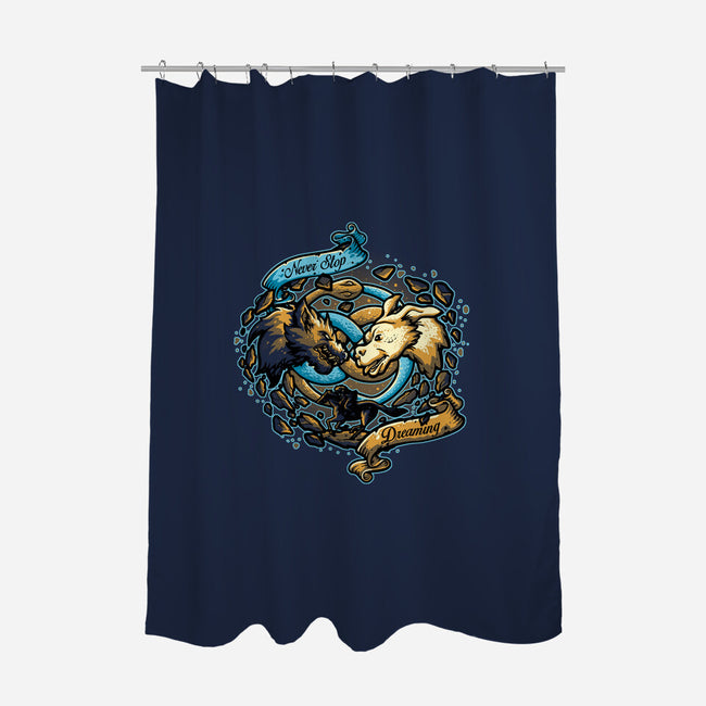 Never Stop Dreaming-none polyester shower curtain-Letter_Q
